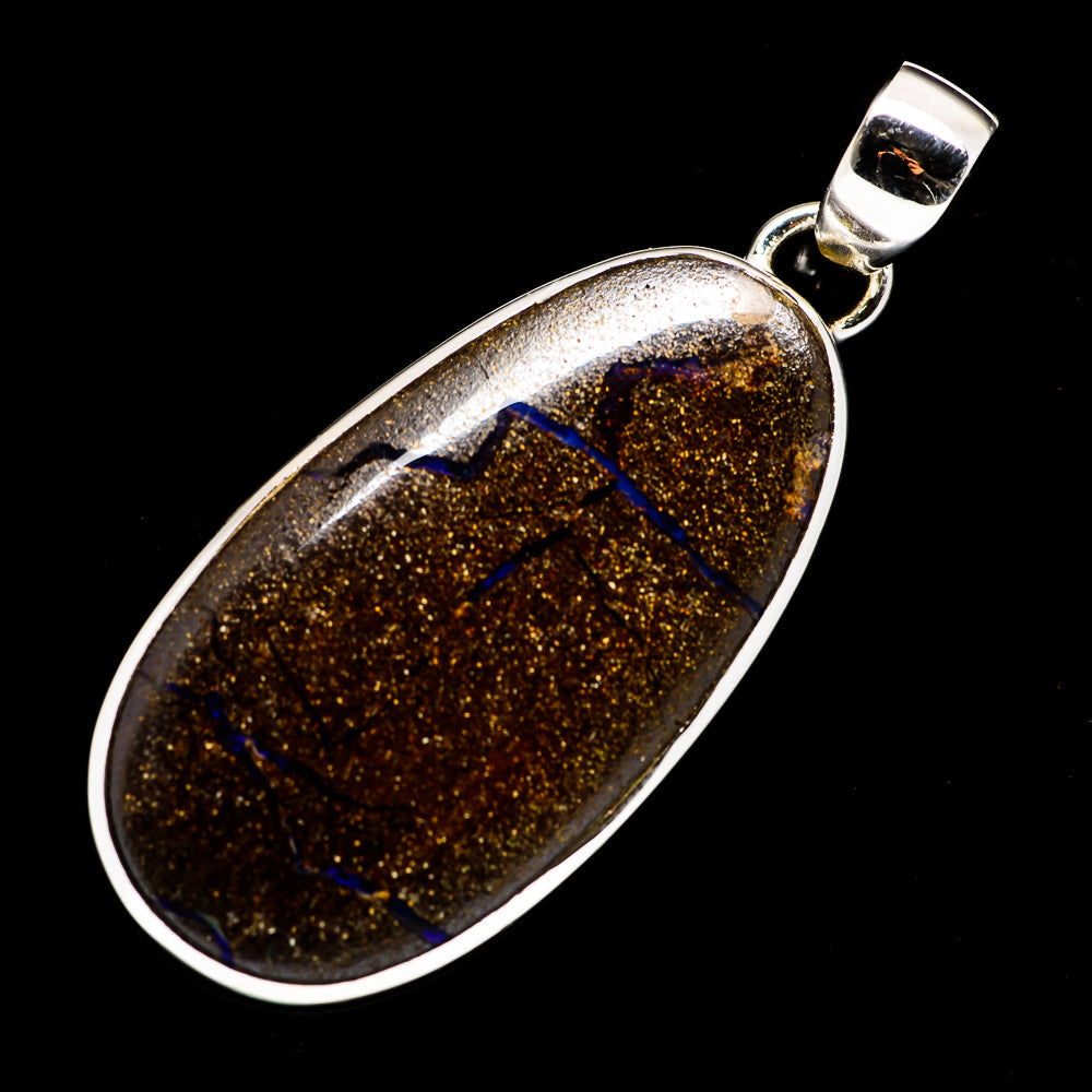 Boulder Opal Pendants handcrafted by Ana Silver Co - PD720008