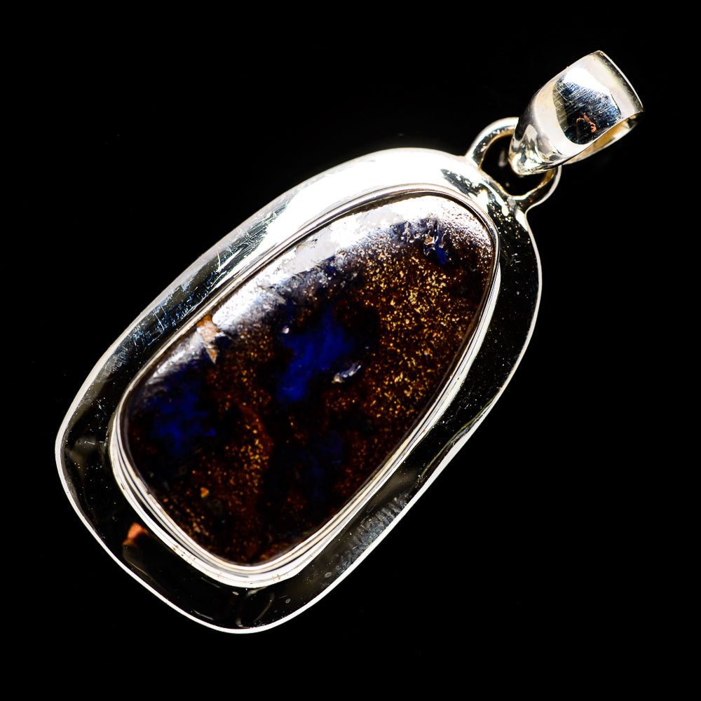 Boulder Opal Pendants handcrafted by Ana Silver Co - PD720163