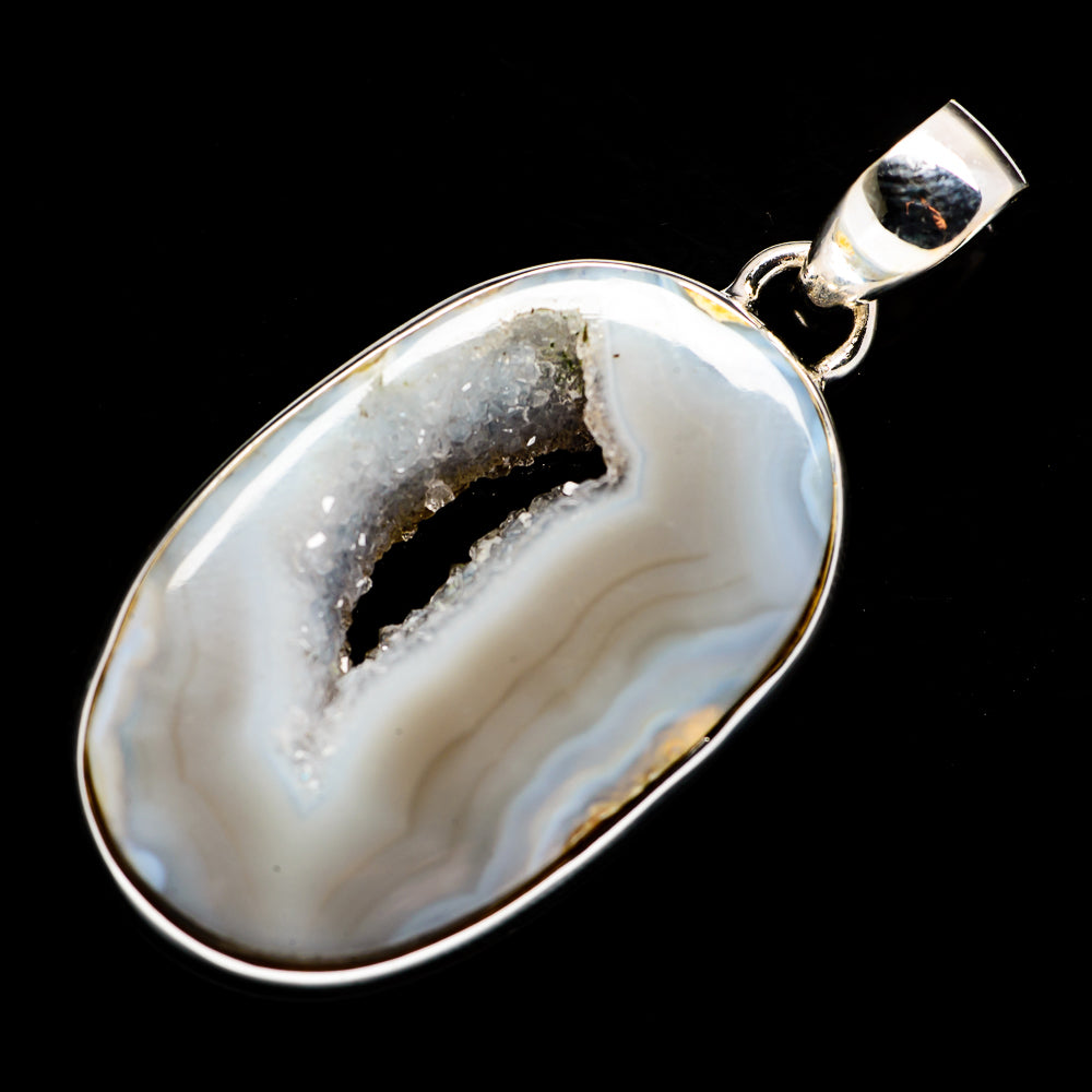 Coconut Geode Druzy Pendants handcrafted by Ana Silver Co - PD720385