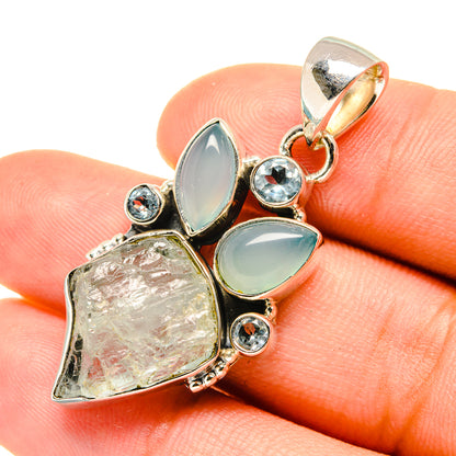 Aquamarine Pendants handcrafted by Ana Silver Co - PD7204