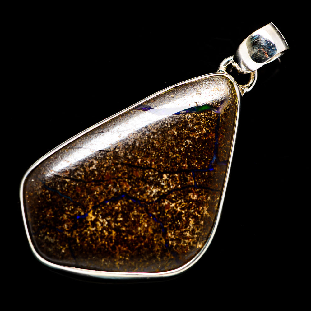Boulder Opal Pendants handcrafted by Ana Silver Co - PD720401
