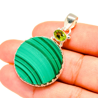 Malachite Pendants handcrafted by Ana Silver Co - PD7210