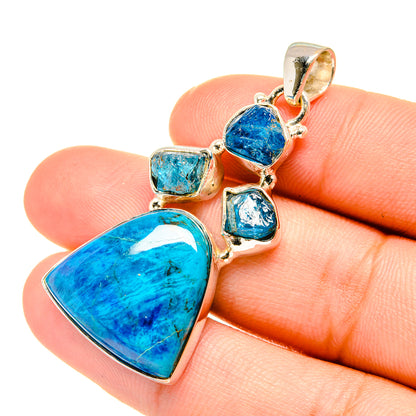 Chrysocolla Pendants handcrafted by Ana Silver Co - PD7213
