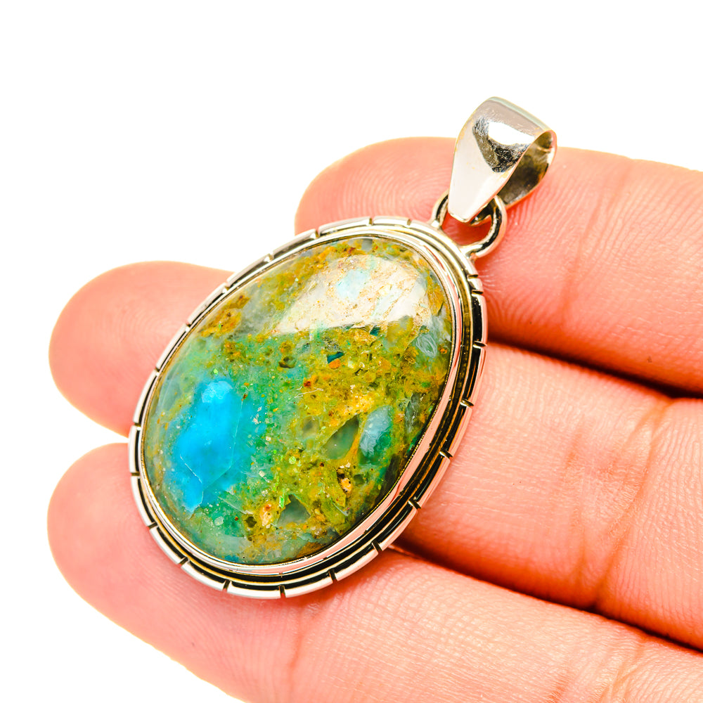 Peruvian Opal Pendants handcrafted by Ana Silver Co - PD7215