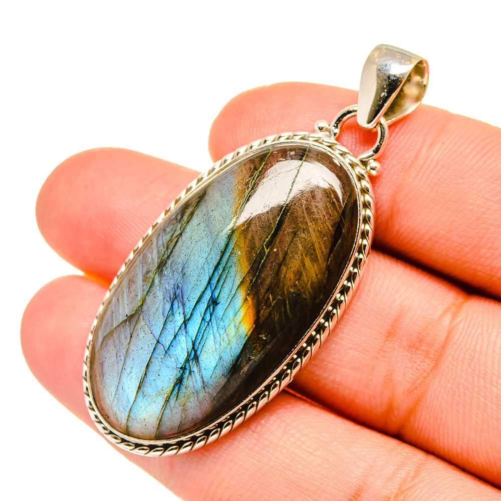 Labradorite Pendants handcrafted by Ana Silver Co - PD7228