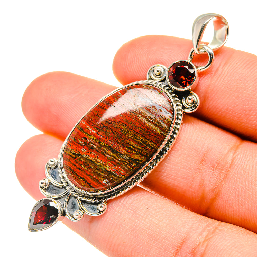 Red Jasper Pendants handcrafted by Ana Silver Co - PD7231