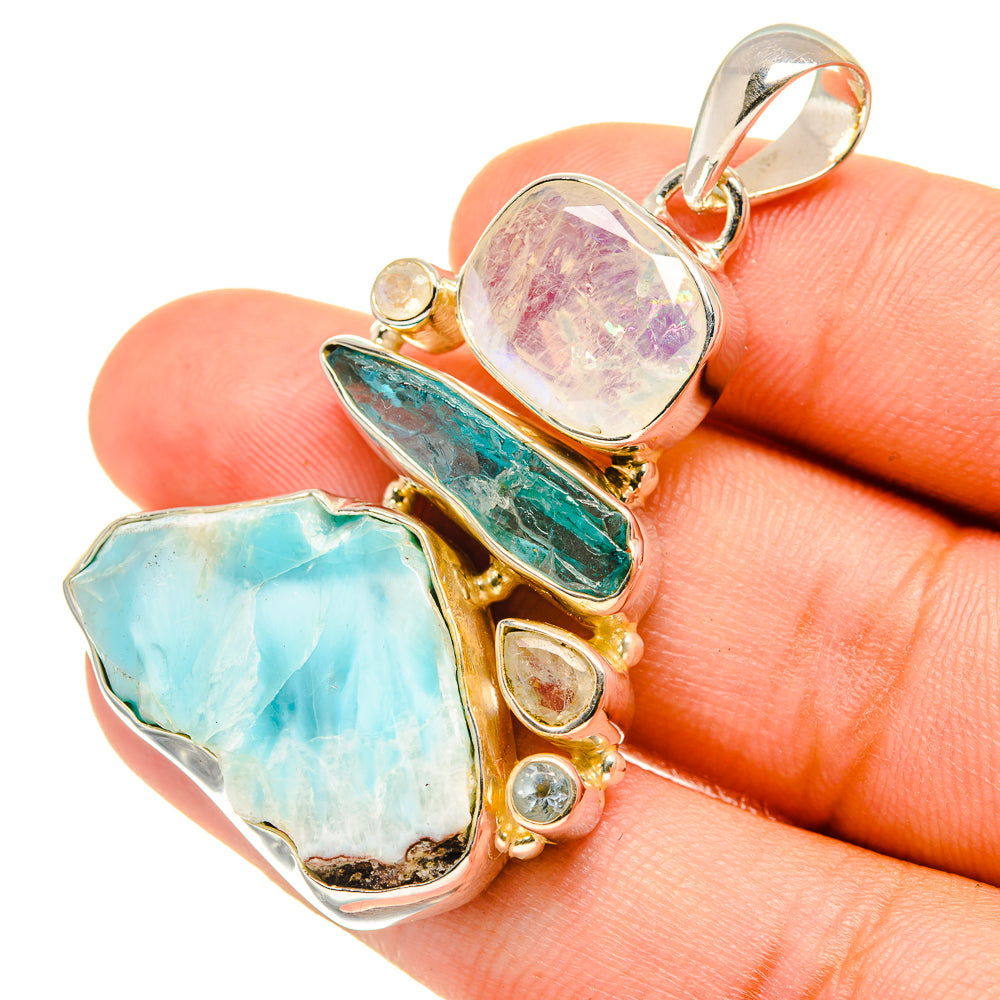 Larimar Pendants handcrafted by Ana Silver Co - PD7233