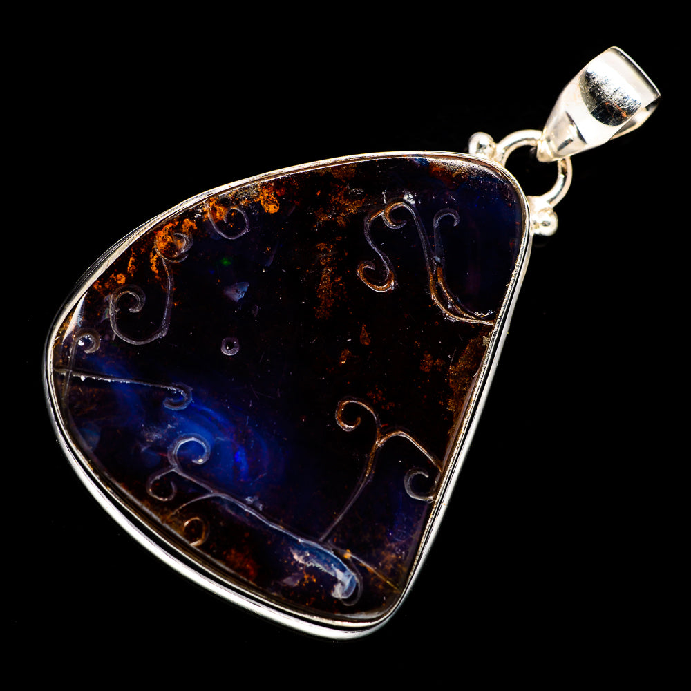 Boulder Opal Pendants handcrafted by Ana Silver Co - PD723322