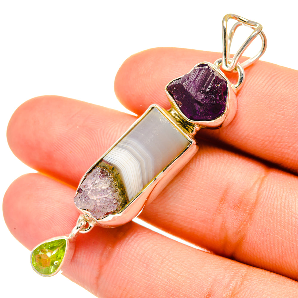 Amethyst Stalactite Pendants handcrafted by Ana Silver Co - PD7235
