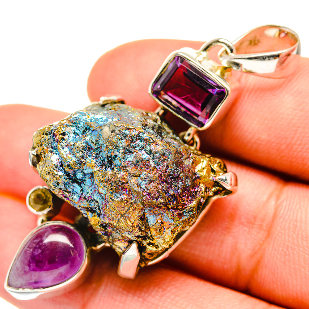 Titanium Druzy Pendants handcrafted by Ana Silver Co - PD7239