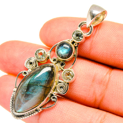 Labradorite Pendants handcrafted by Ana Silver Co - PD7240