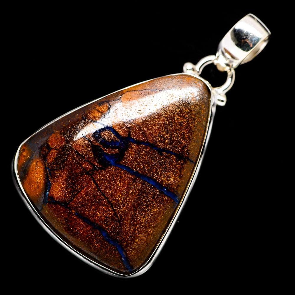 Boulder Opal Pendants handcrafted by Ana Silver Co - PD724144