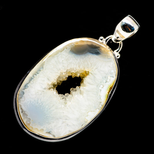 Coconut Geode Druzy Pendants handcrafted by Ana Silver Co - PD724151