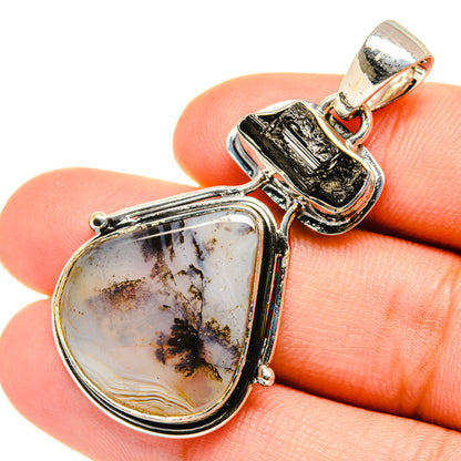 Scenic Dendritic Agate Pendants handcrafted by Ana Silver Co - PD7242