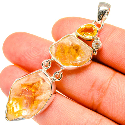 Citrine Pendants handcrafted by Ana Silver Co - PD7246