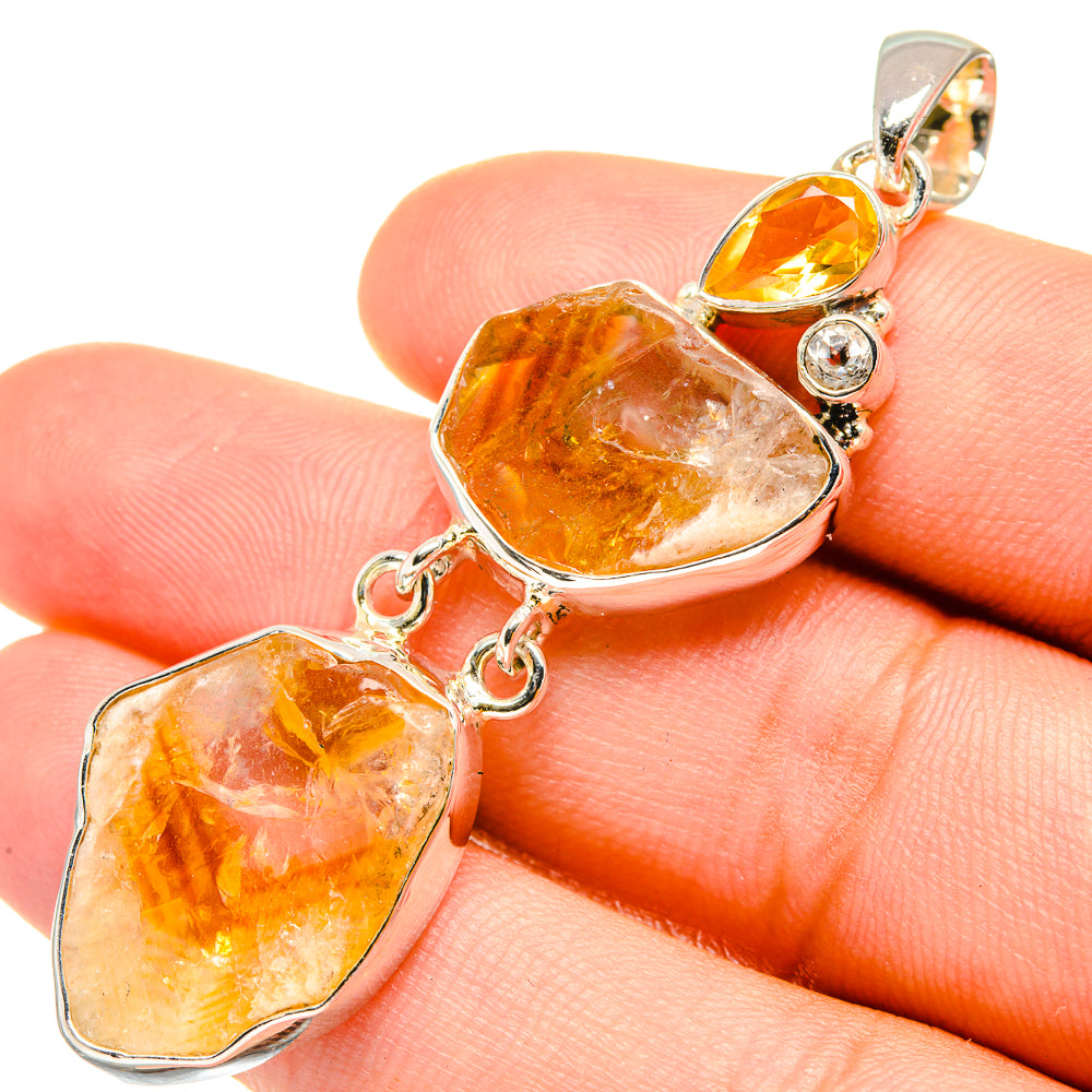 Citrine Pendants handcrafted by Ana Silver Co - PD7247