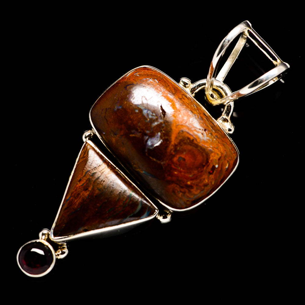 Boulder Opal Pendants handcrafted by Ana Silver Co - PD724904