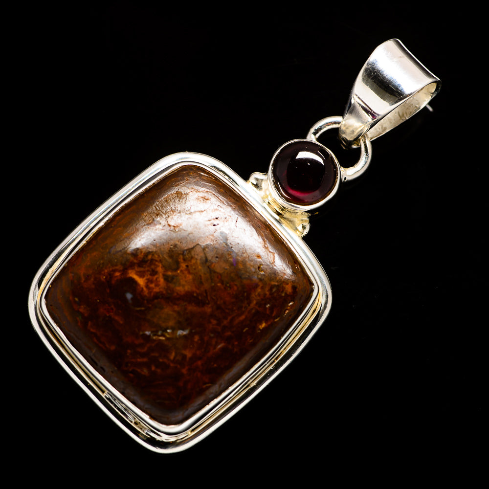 Boulder Opal Pendants handcrafted by Ana Silver Co - PD725663