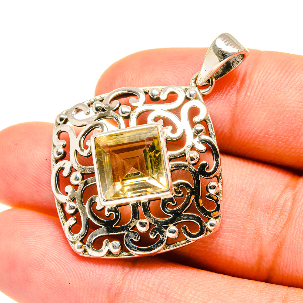 Citrine Pendants handcrafted by Ana Silver Co - PD7260
