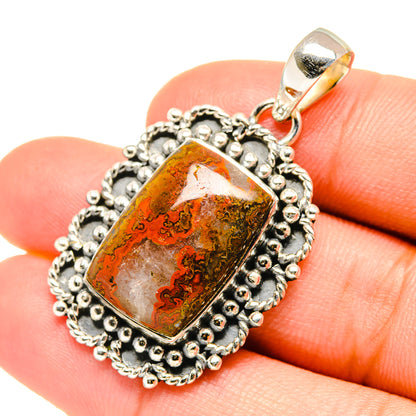 Moroccan Agate Pendants handcrafted by Ana Silver Co - PD7261