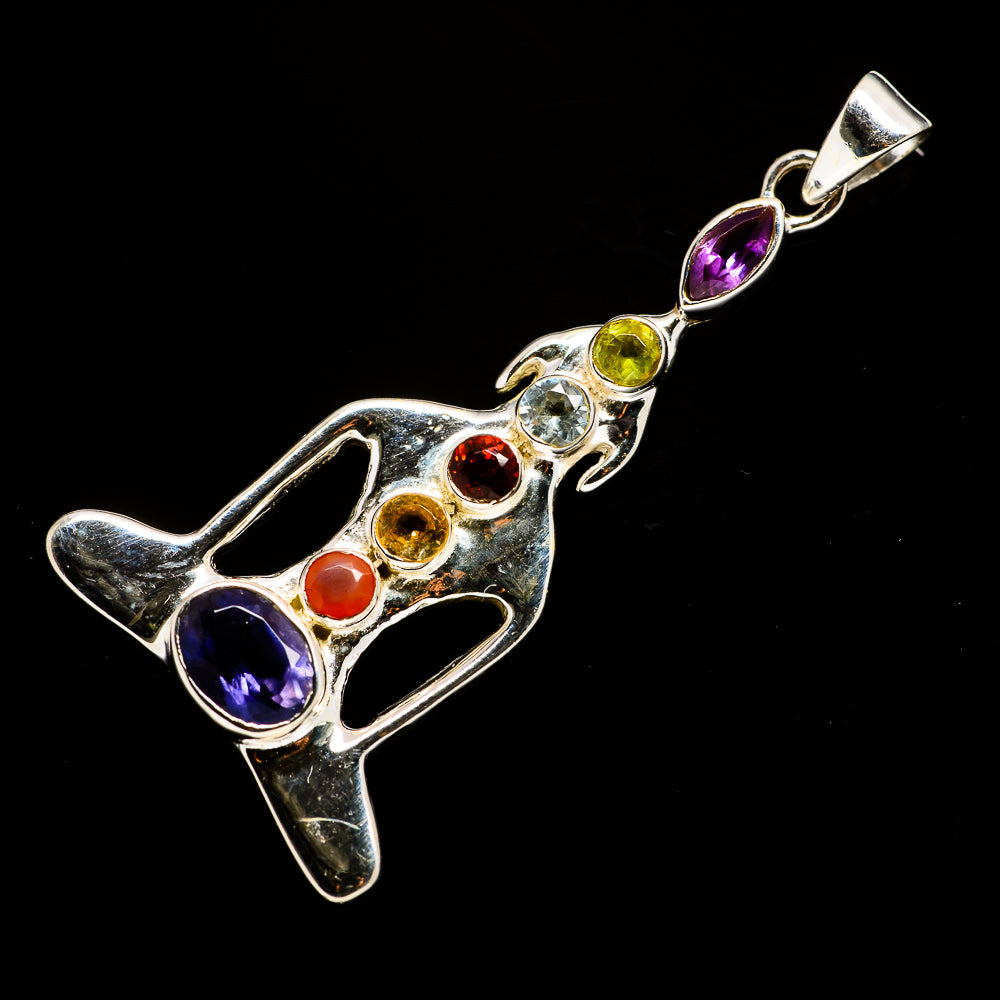 Multi-Stone Chakra Pendants handcrafted by Ana Silver Co - PD726399