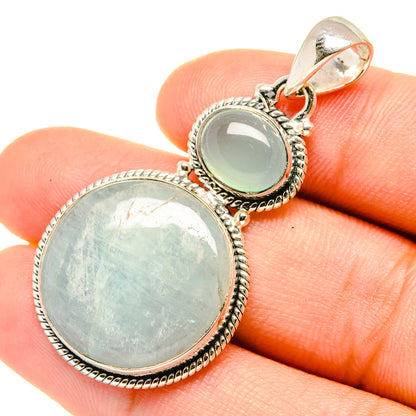 Aquamarine Pendants handcrafted by Ana Silver Co - PD7264