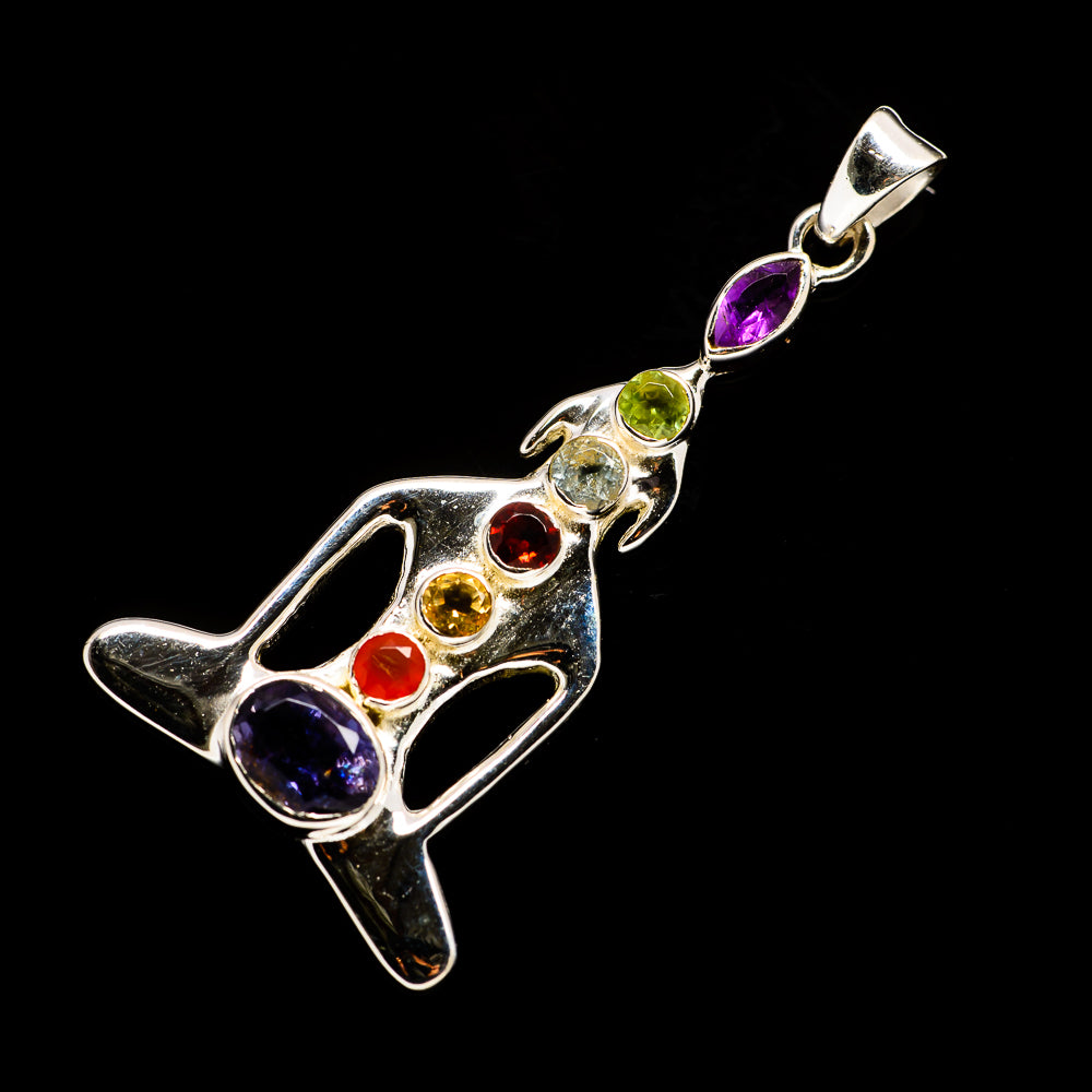 Multi-Stone Chakra Pendants handcrafted by Ana Silver Co - PD726768