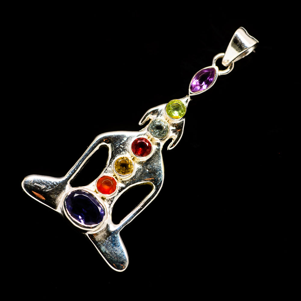 Multi-Stone Chakra Pendants handcrafted by Ana Silver Co - PD726773