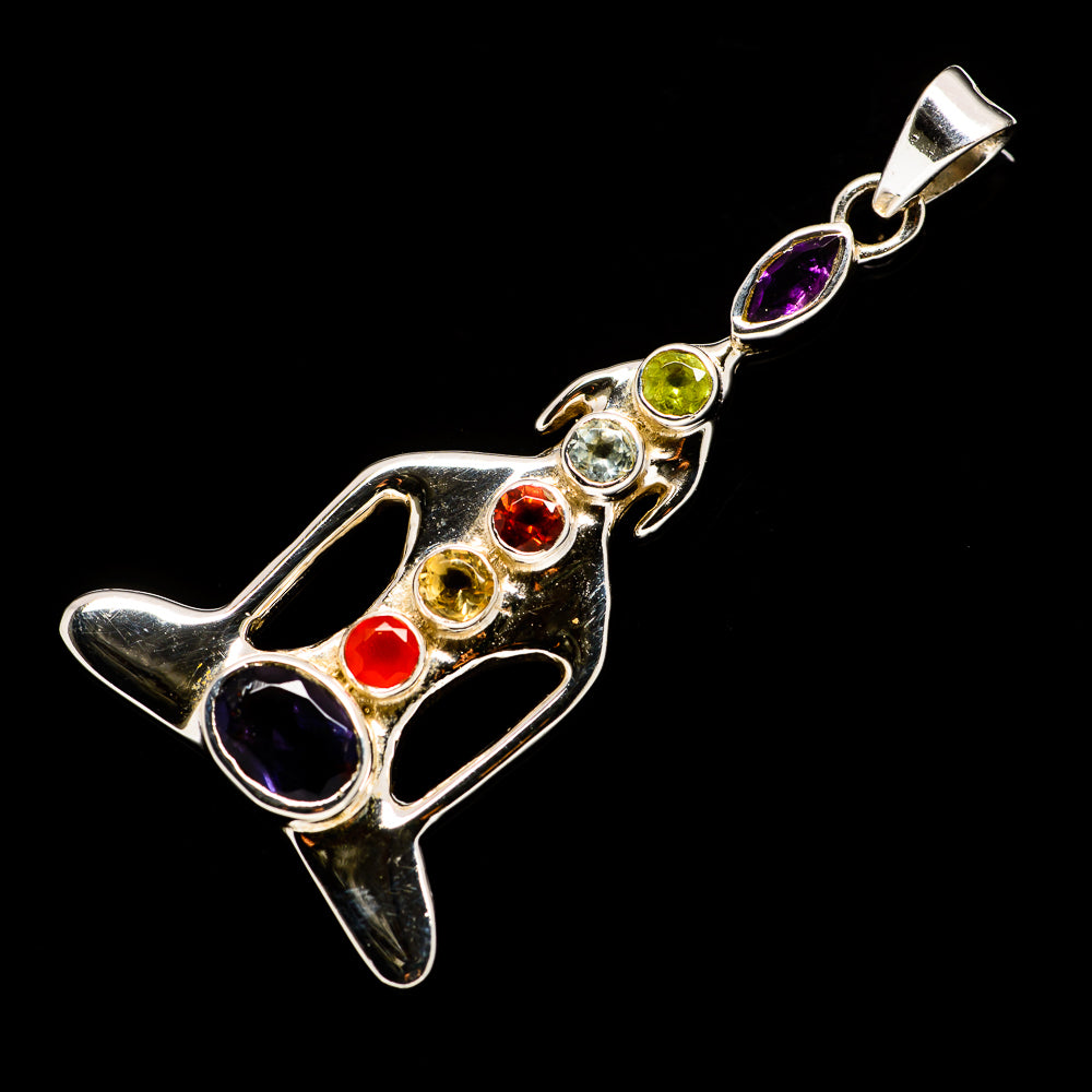 Multi-Stone Chakra Pendants handcrafted by Ana Silver Co - PD726798