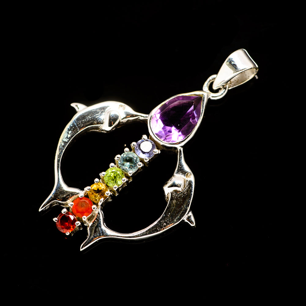 Multi-Stone Chakra Pendants handcrafted by Ana Silver Co - PD726884