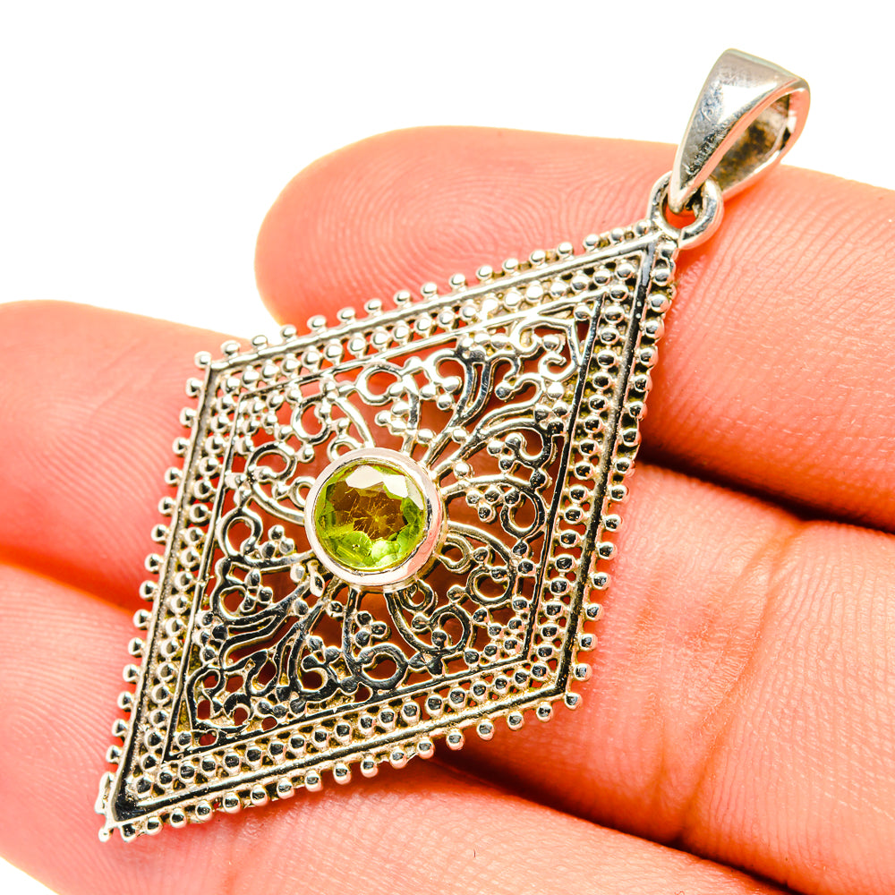 Peridot Pendants handcrafted by Ana Silver Co - PD7269