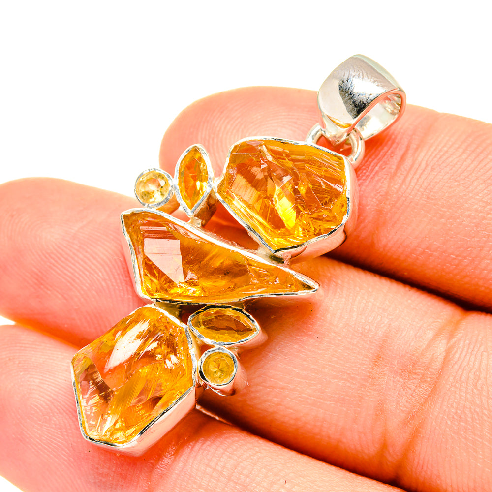 Citrine Pendants handcrafted by Ana Silver Co - PD7270