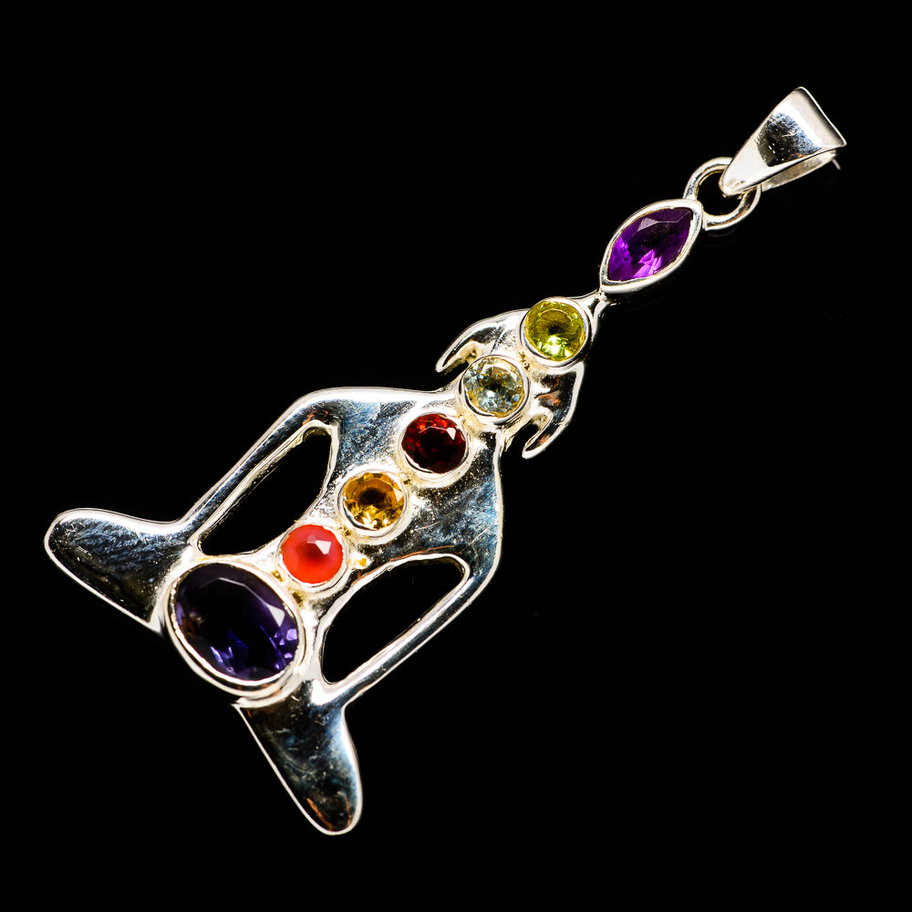 Multi-Stone Chakra Pendants handcrafted by Ana Silver Co - PD727075