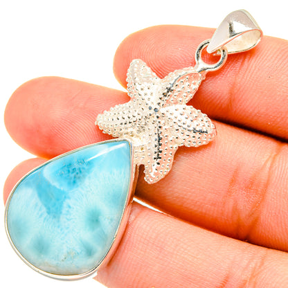 Larimar Pendants handcrafted by Ana Silver Co - PD7282