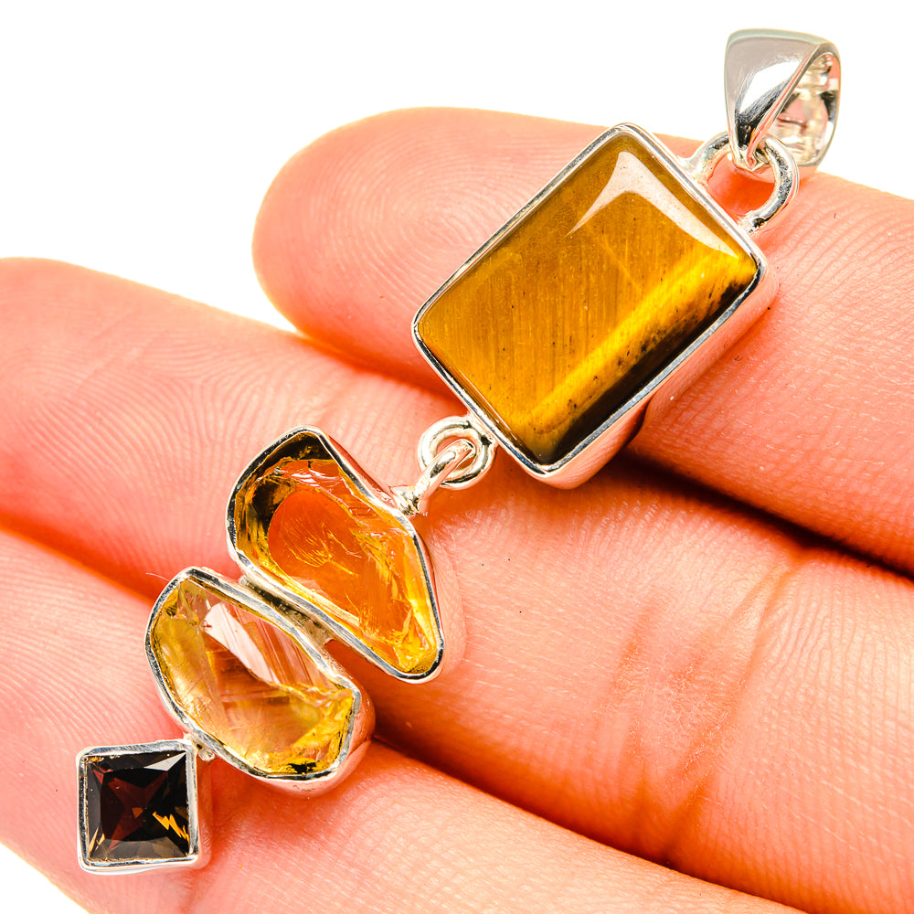 Tiger Eye Pendants handcrafted by Ana Silver Co - PD7288