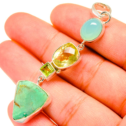 Chrysoprase Pendants handcrafted by Ana Silver Co - PD7291