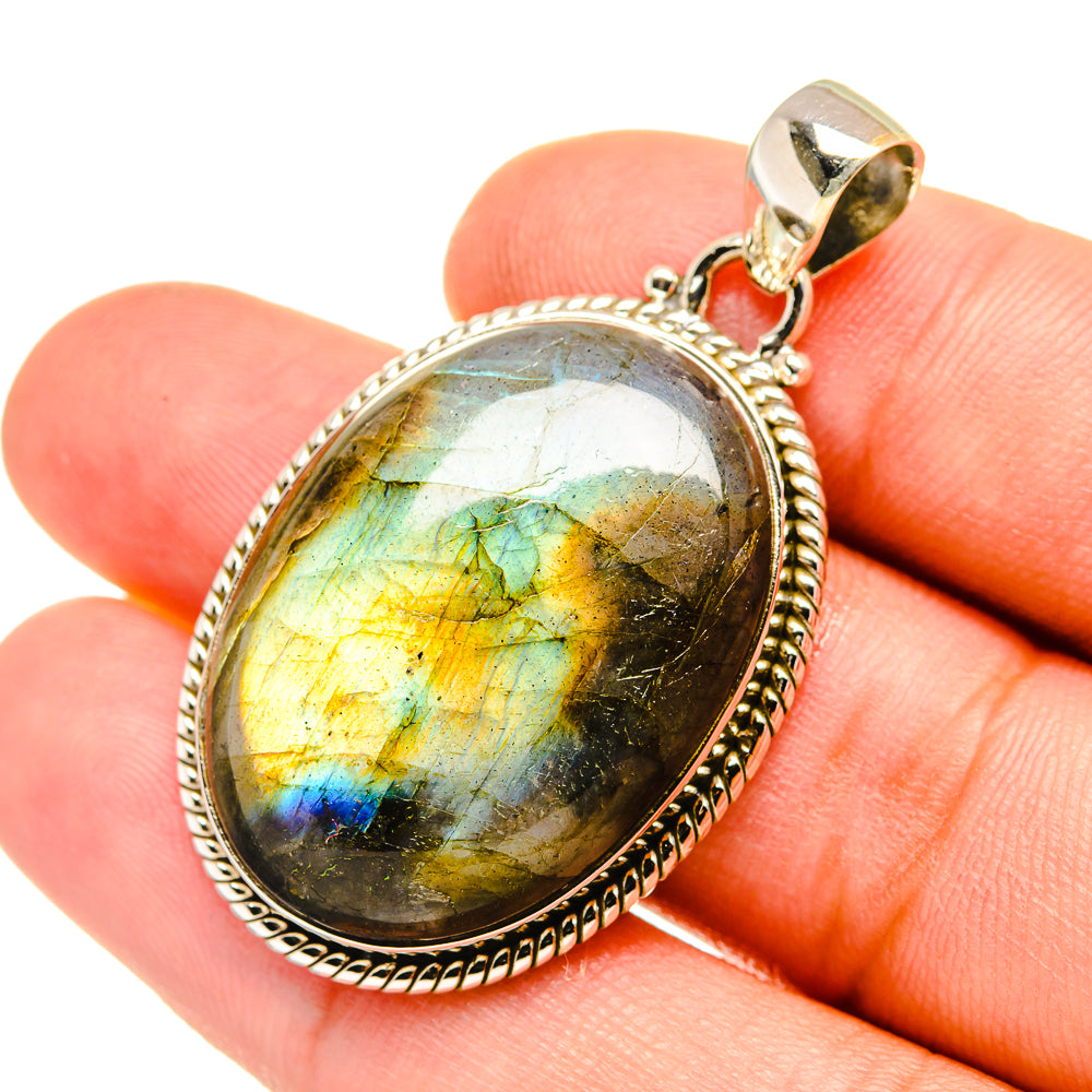 Labradorite Pendants handcrafted by Ana Silver Co - PD7294