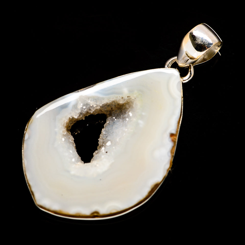 Coconut Geode Druzy Pendants handcrafted by Ana Silver Co - PD730180