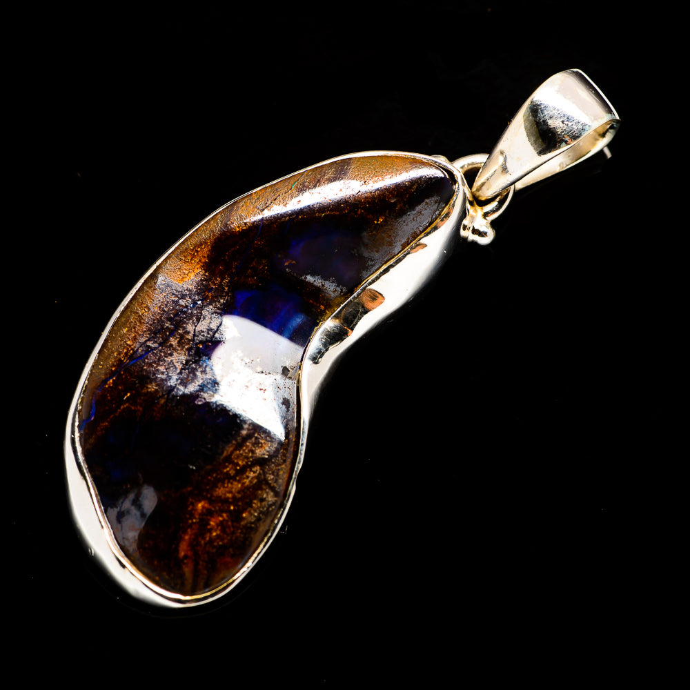 Boulder Opal Pendants handcrafted by Ana Silver Co - PD730199