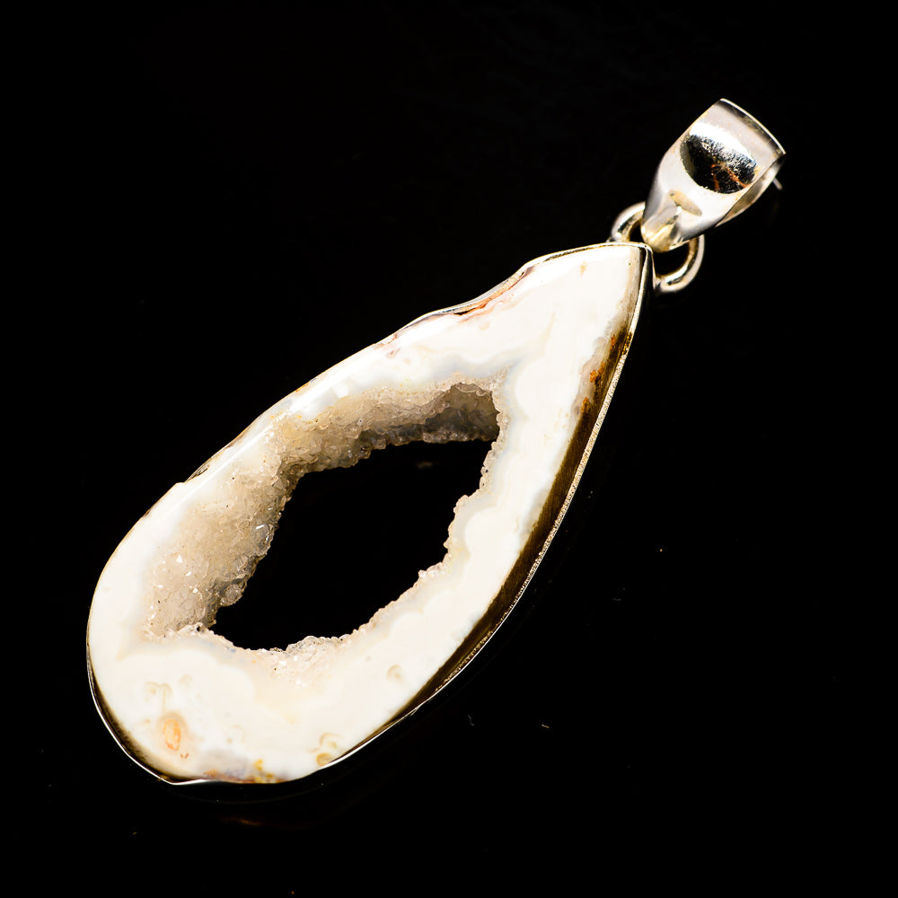 Coconut Geode Druzy Pendants handcrafted by Ana Silver Co - PD730974