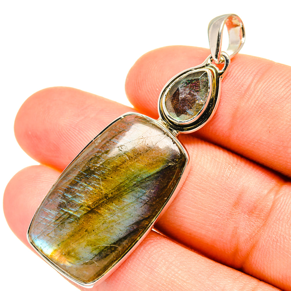 Labradorite Pendants handcrafted by Ana Silver Co - PD7315