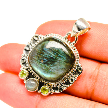 Labradorite Pendants handcrafted by Ana Silver Co - PD7316