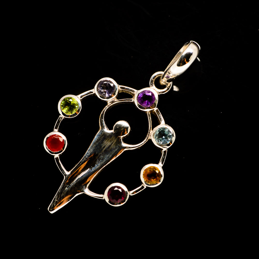 Multi-Stone Chakra Pendants handcrafted by Ana Silver Co - PD731822
