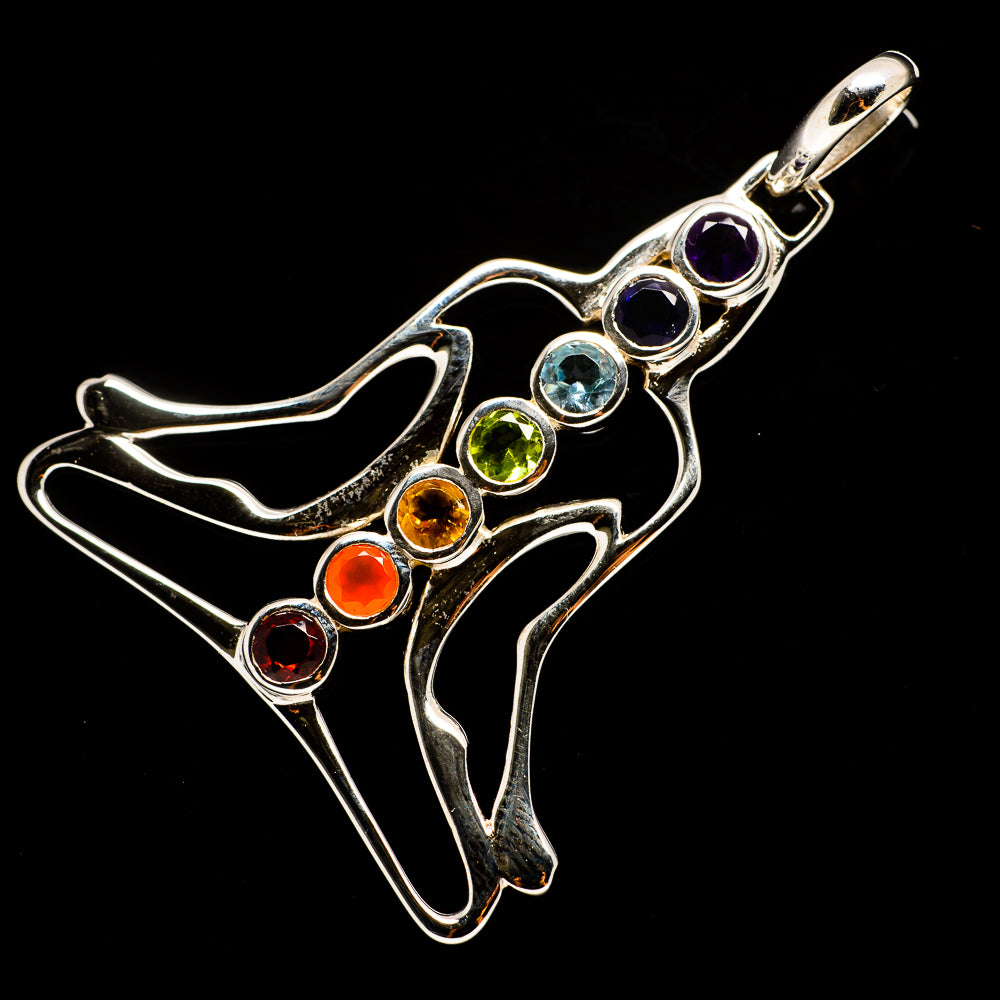 Multi-Stone Chakra Pendants handcrafted by Ana Silver Co - PD731842