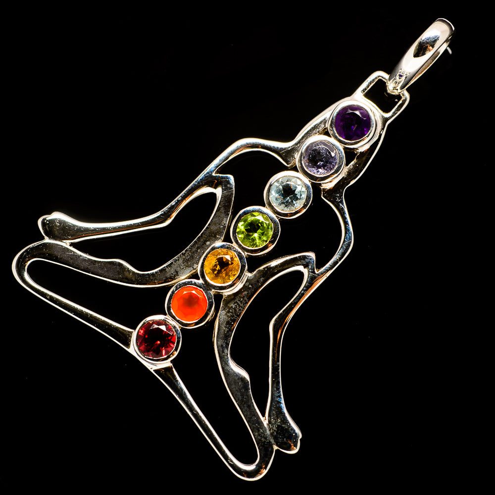 Multi-Stone Chakra Pendants handcrafted by Ana Silver Co - PD732173