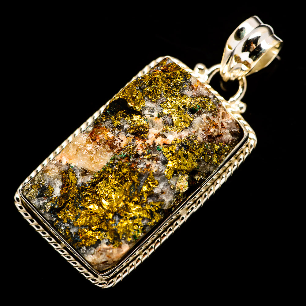 Spectro Pyrite Druzy Pendants handcrafted by Ana Silver Co - PD732238