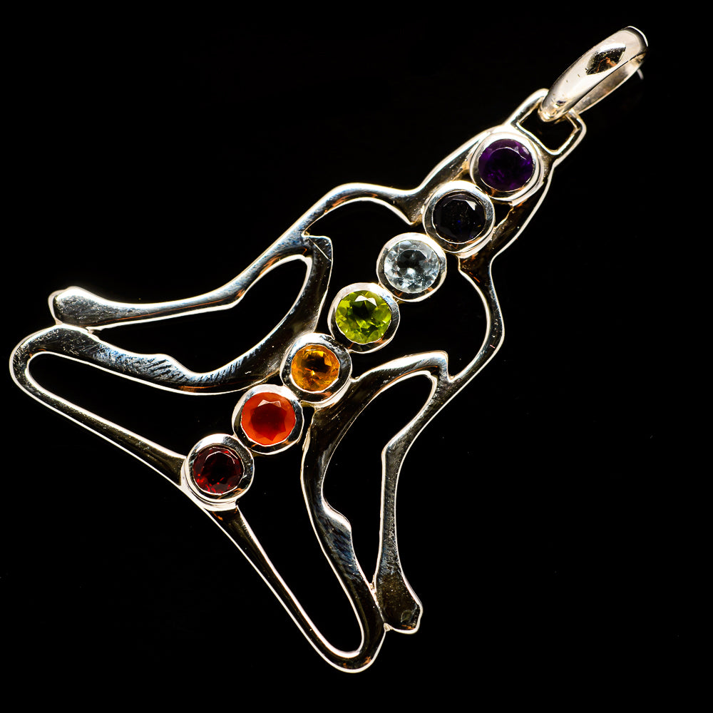 Multi-Stone Chakra Pendants handcrafted by Ana Silver Co - PD732334