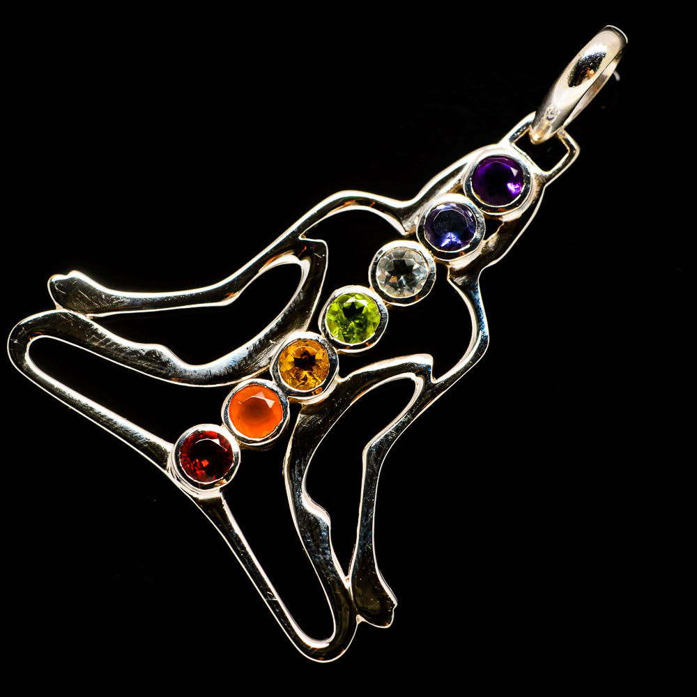 Multi-Stone Chakra Pendants handcrafted by Ana Silver Co - PD732450