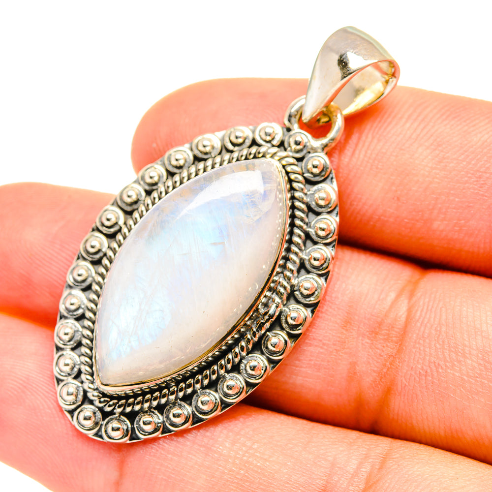 Rainbow Moonstone Pendants handcrafted by Ana Silver Co - PD7325