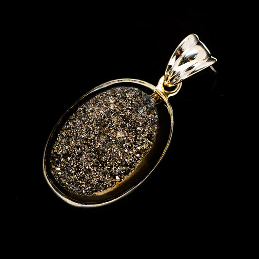 Metallic Druzy Pendants handcrafted by Ana Silver Co - PD732655
